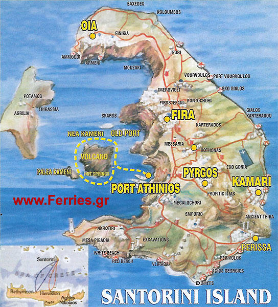 Tour di un giorno a Santorini da Heraklion